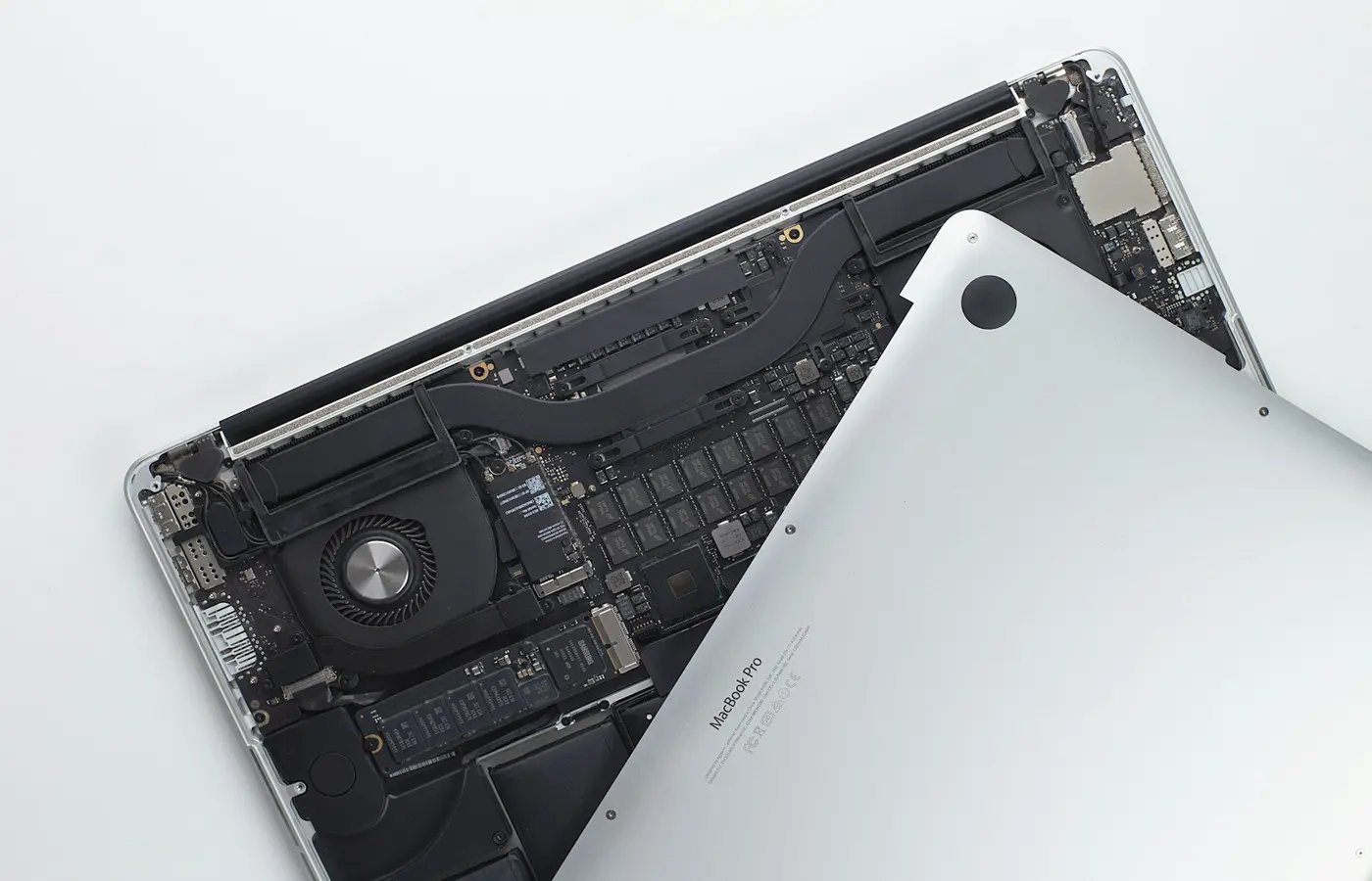 Laptop with an M.2 SSD storage slot