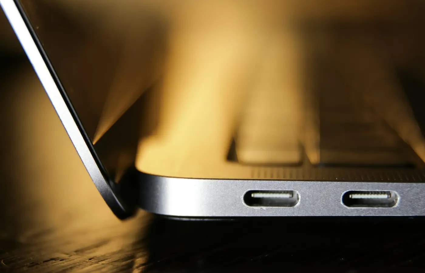 Laptop charging through a USB-C cable